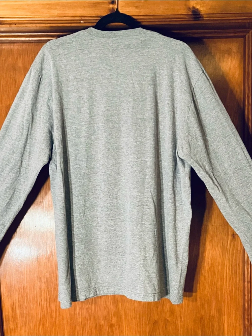 Nike Gray Long-Sleeve Hickory Crawdads Tee with Red Accents